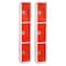 Adiroffice 12 in W, 12 in D, 72 in H, Steel ADI629-203-RED-2PK - alternate 1